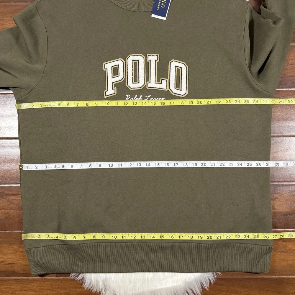 Polo Ralph Lauren Men's Size 2XB Green Logo Fleece Sweatshirt